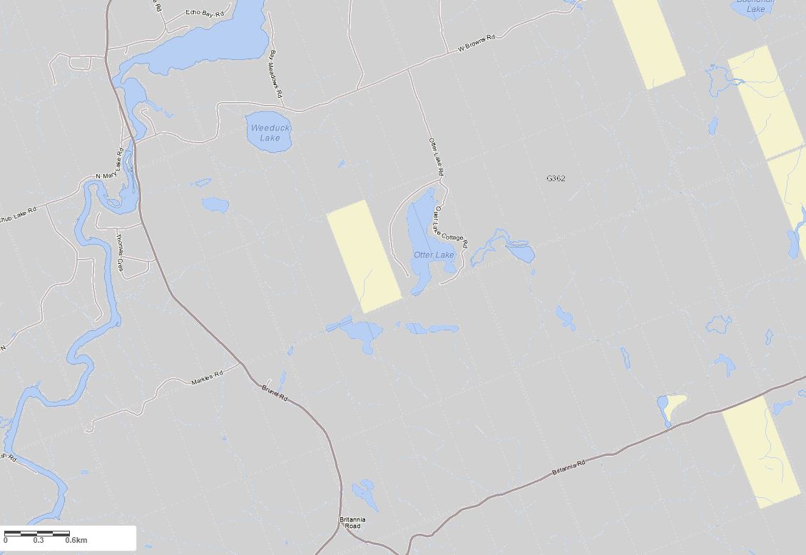 Crown Land Map of Otter Lake in Municipality of Huntsville and the District of Muskoka